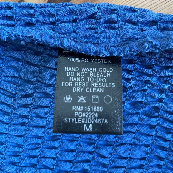 NWOT STORIA medium blueberry colored adorable dress - Picture 10 of 16